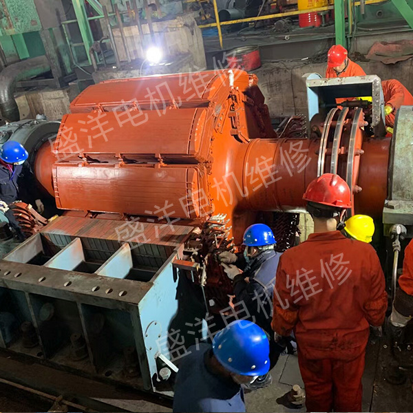 合肥大型电机维修现场